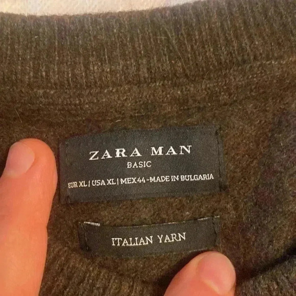 Zara Man Italian Yarn 🧶 sweater, worm  and cozy - Picture 3 of 3